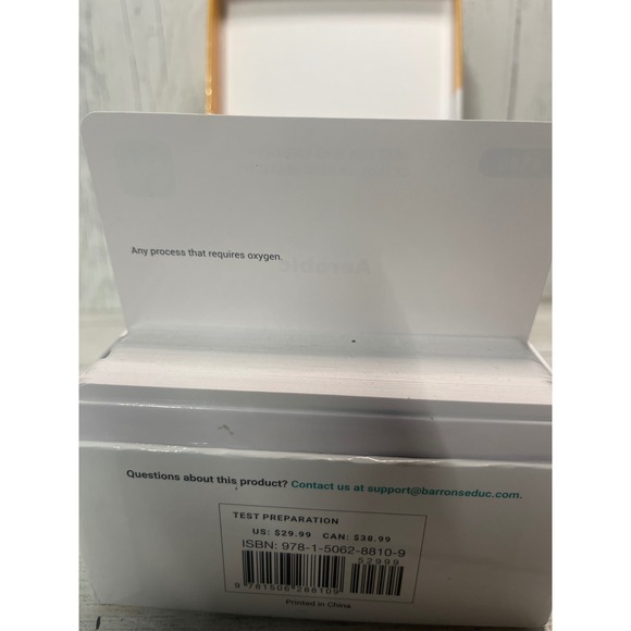 Barrons AP Biology Flashcards 450Ct Test Preparation 2nd Edition - Picture 4 of 6